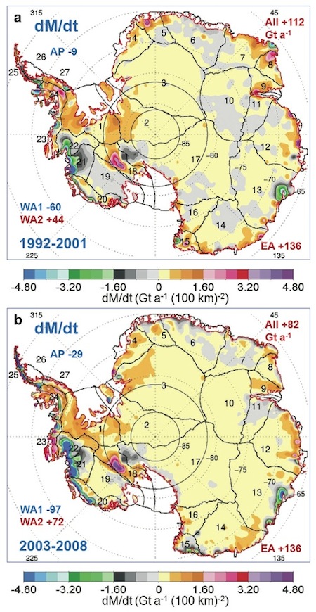 6Antarctic total mass changes