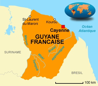 Guyane carte